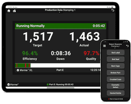 Free XL Sidekick app showing down reasons on a tablet and smartphone.