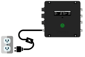 Use the included power supply to connect your XL device to power.