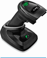A wireless light industrial barcode scanner